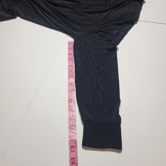 Vikki Vi size OX black long cover up. Open in front - Picture 8 of 10